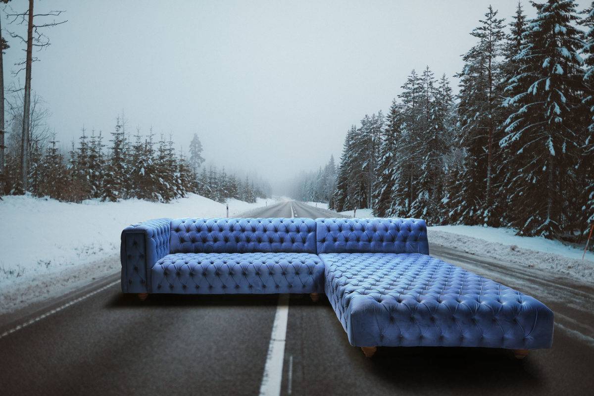 Sofa Nova mit Ottomane