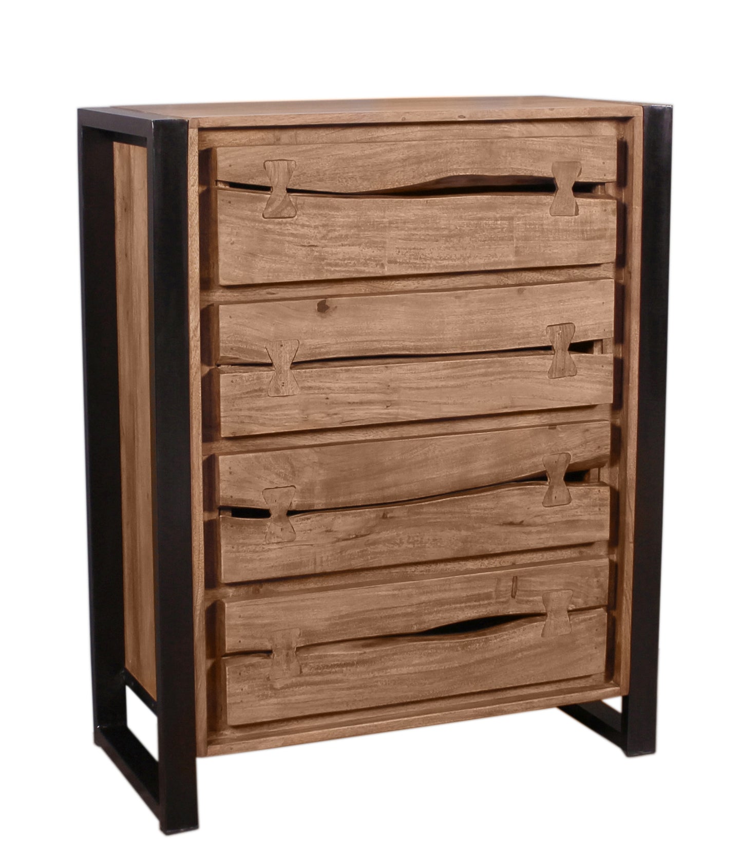 Kommode NATURAL EDGE Akazie mit Metall