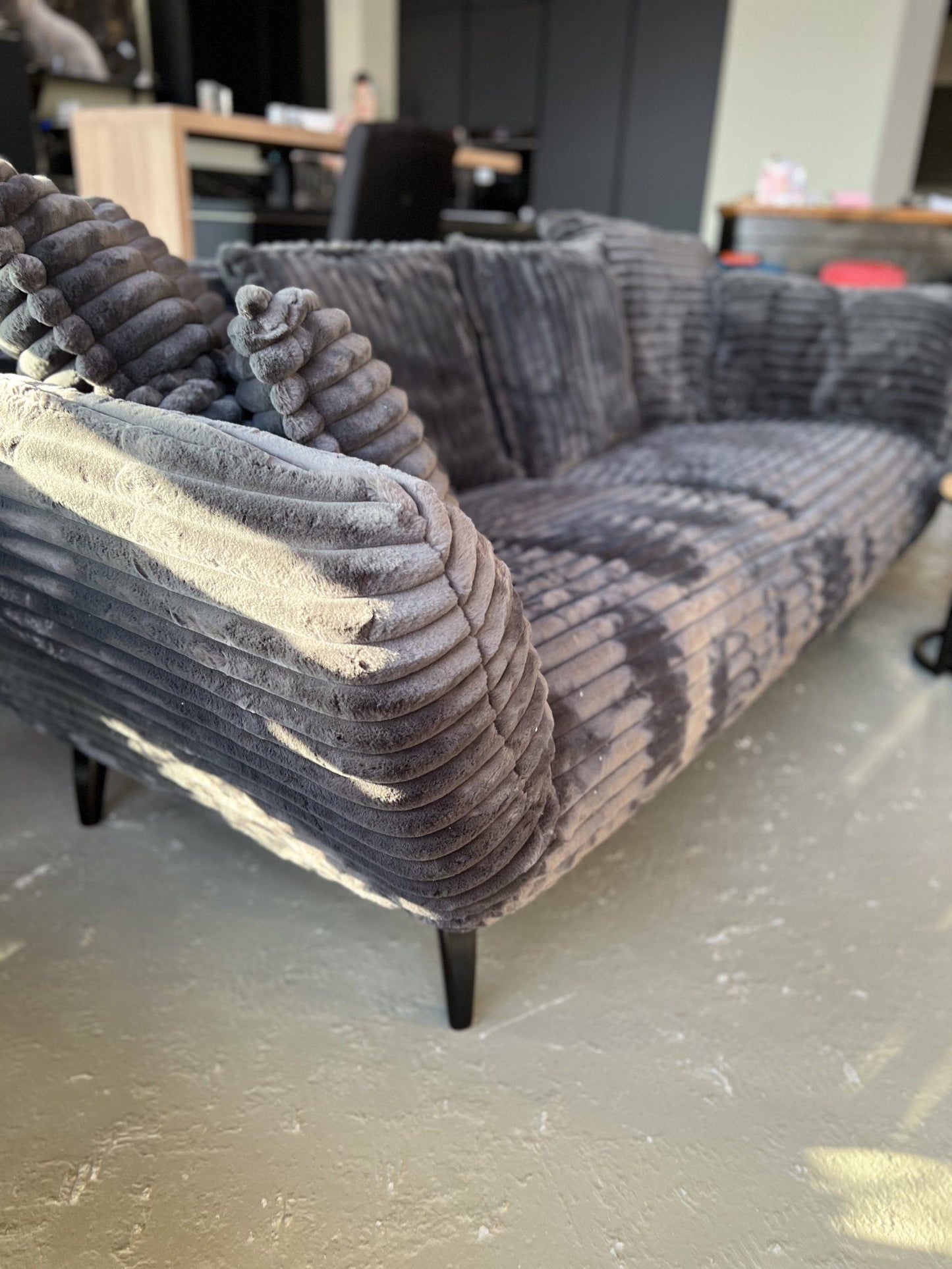 Megasofa Mocca - Big Cord- Anthrazite