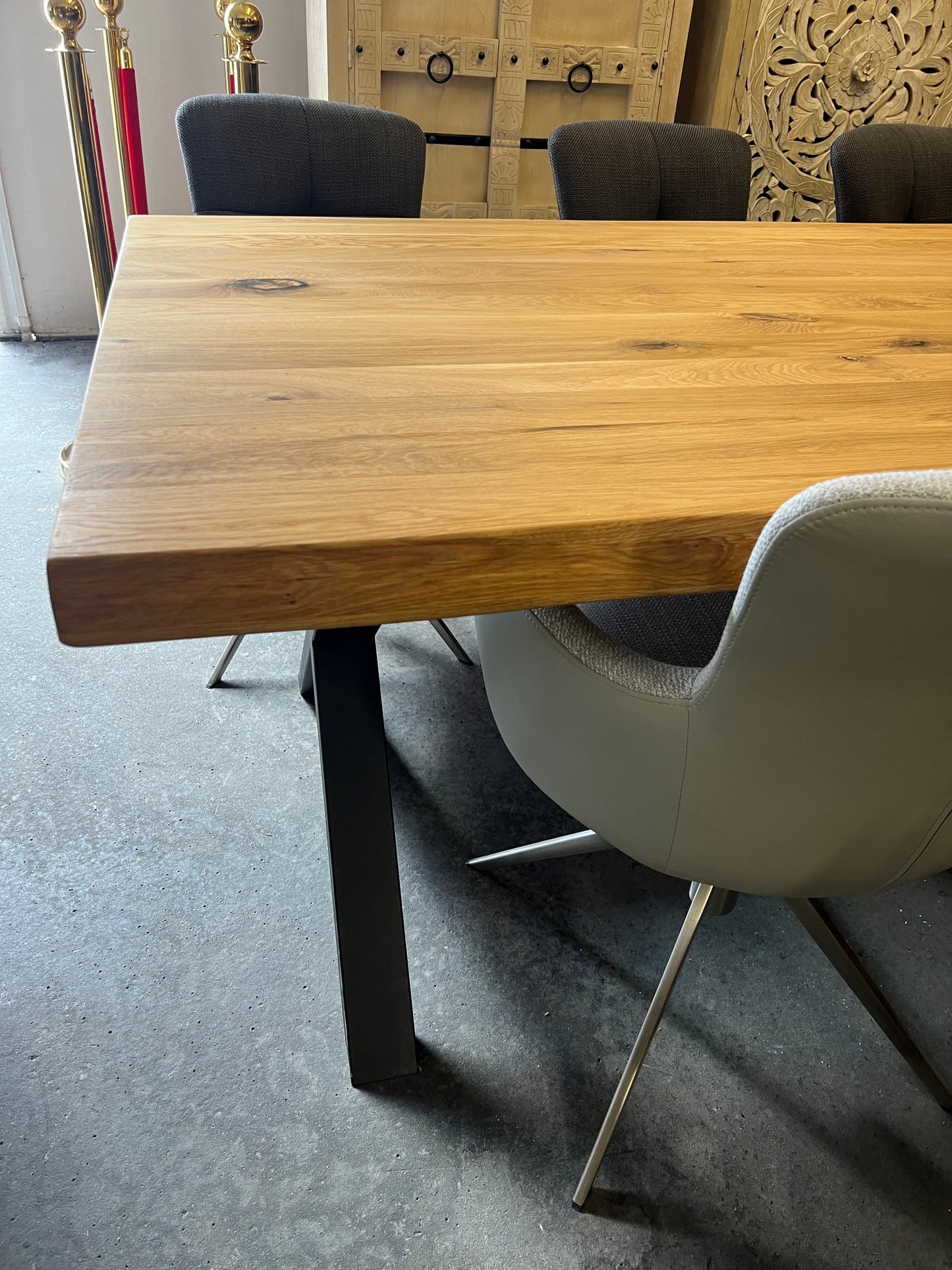 Esstisch Eiche Massiv Baumkante 300cm x 100cm