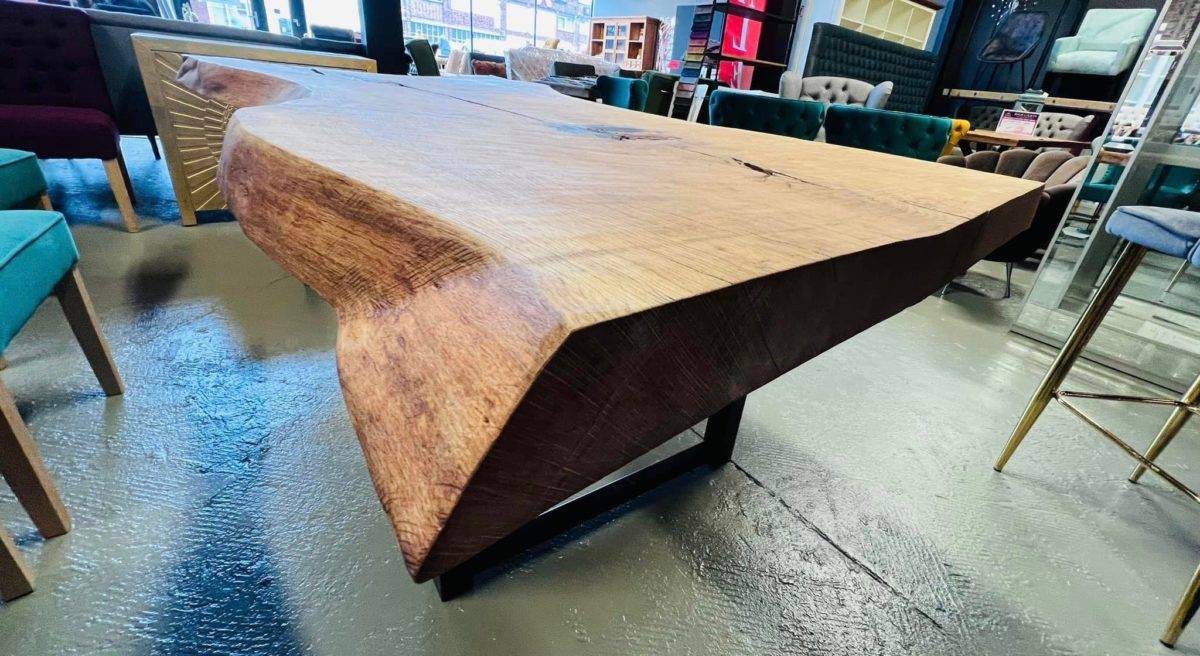 Esstisch Massiv, aus einem Stück, Eiche, Absoluter Eyecatcher