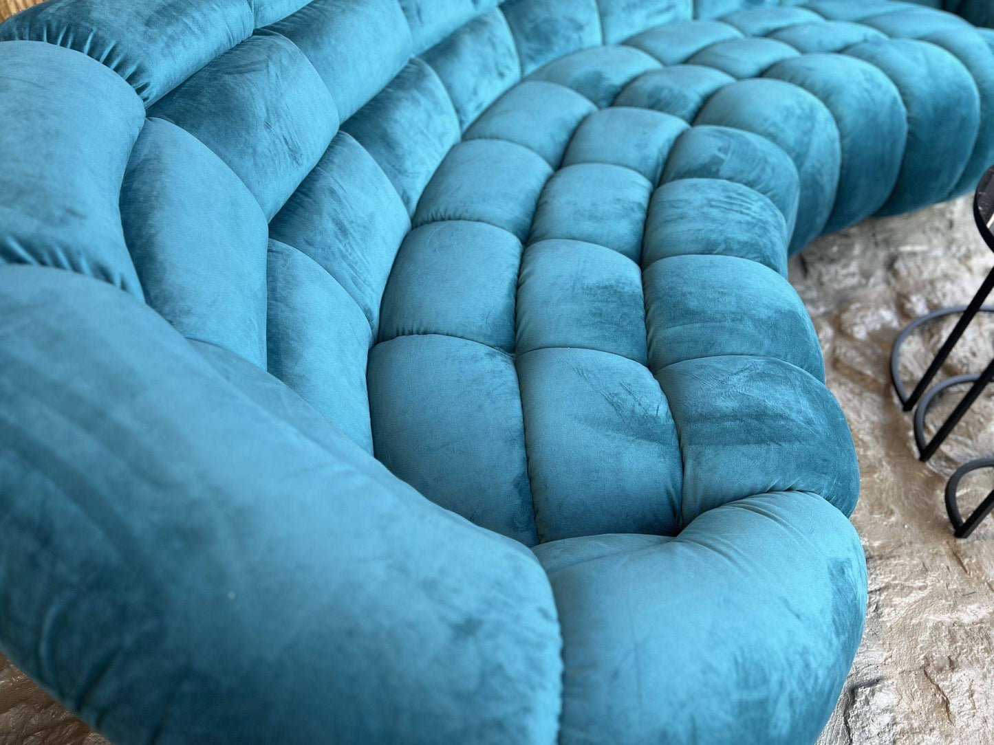 Megasofa History 84250 Stoff Türkis 312/83