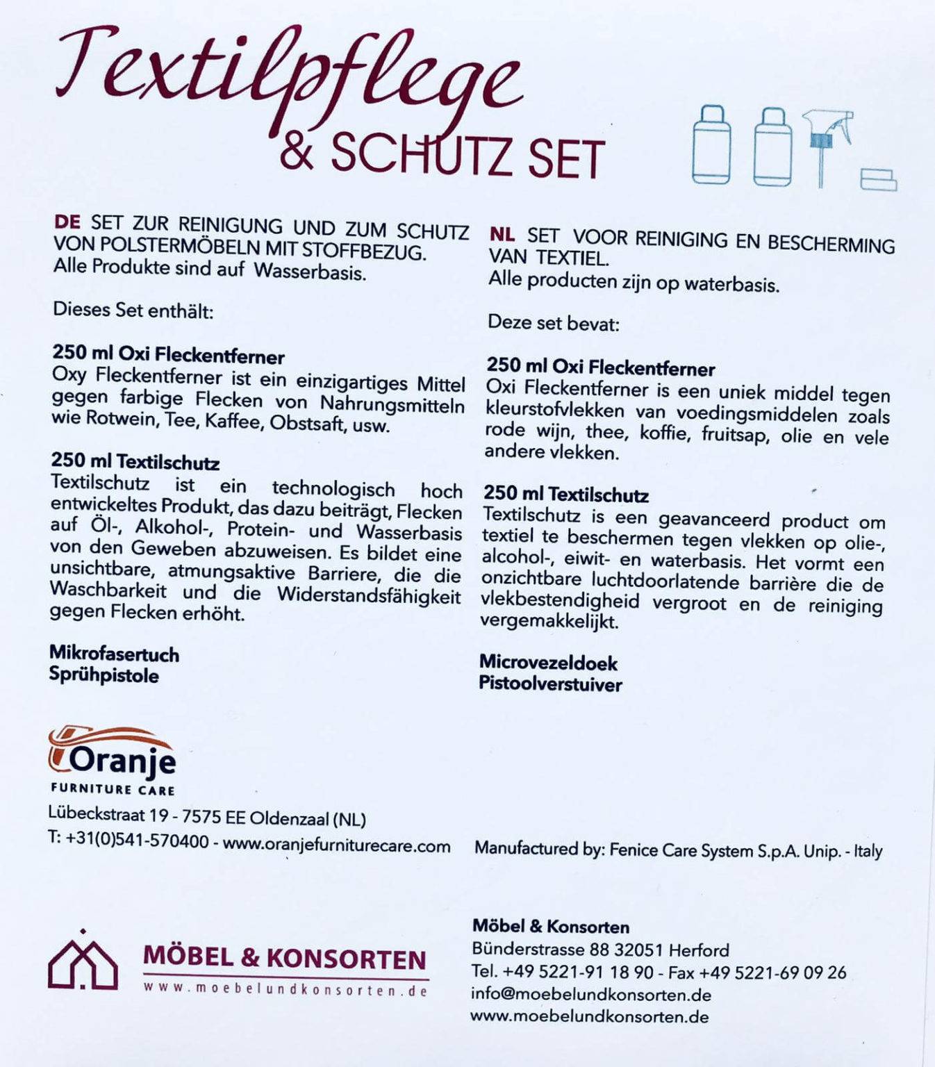 Textilpflege & Schutz Set