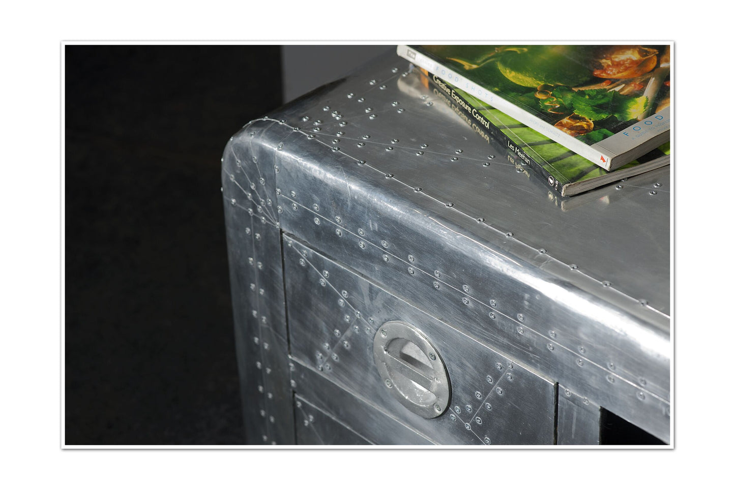 SIT-Möbel Airman Lowboard 100 x 45 x 50 cm - Silber