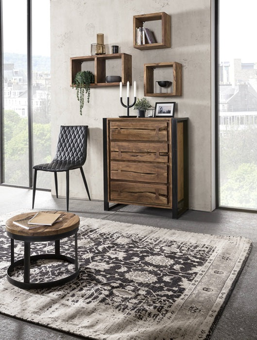Kommode NATURAL EDGE Akazie mit Metall