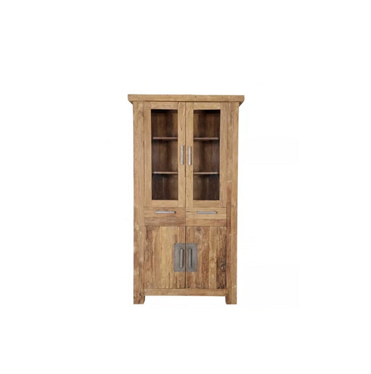 Vitrine CORAL – Recyceltes Teakholz