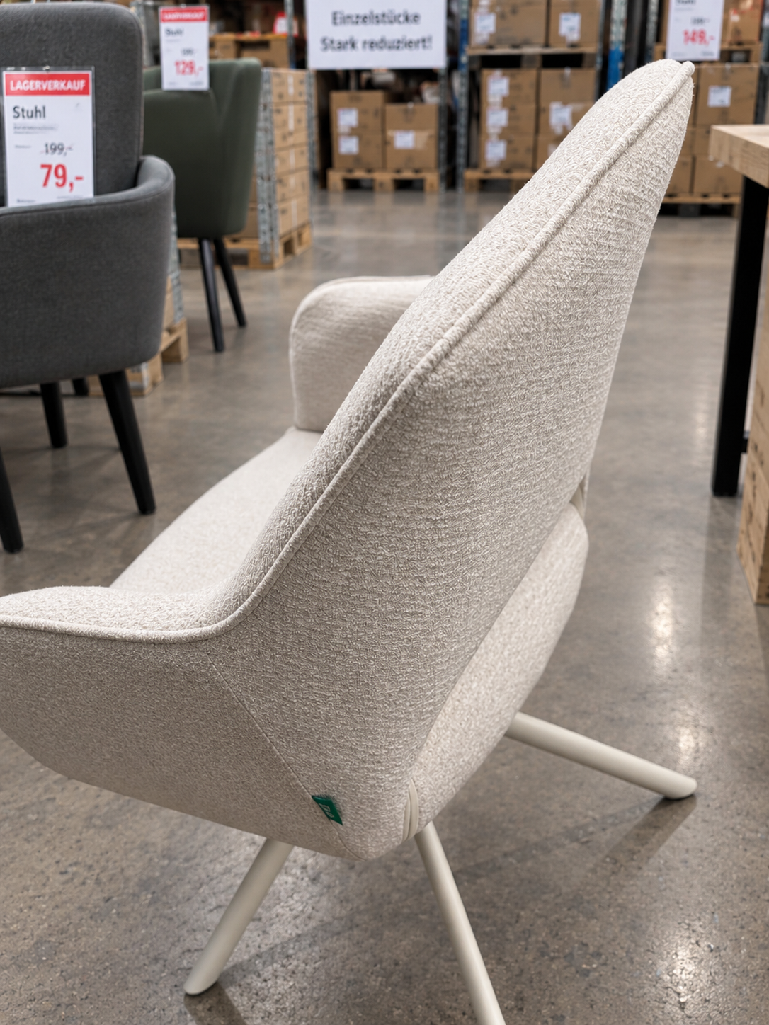Moderne Drehstühle 360 grad drehbar ( 12x verfügbar ) Weiß