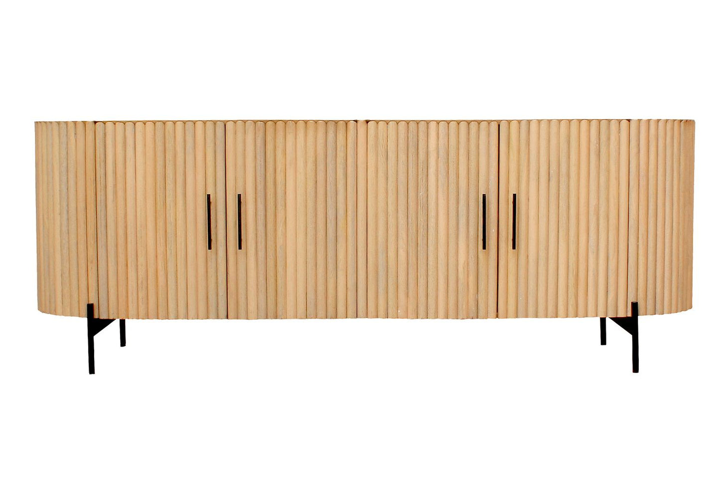 Sit Möbel Sideboard aus massivem Mangoholz – moderner Lamellen-Look