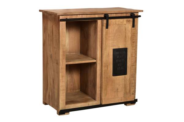 SIT Möbel NAMUR Kommode Mango natur mit antikschwarzen Beschlägen 14201