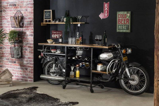 SIT THIS & THAT Stehtisch aus recycelten Rajdoot-Motorrad 01054-44