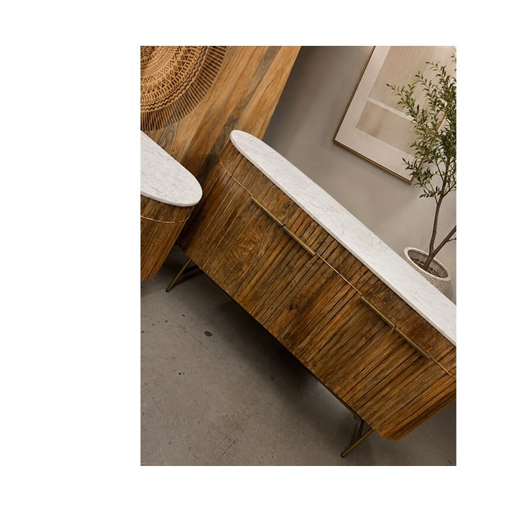 Sideboard mit Marmorplatte