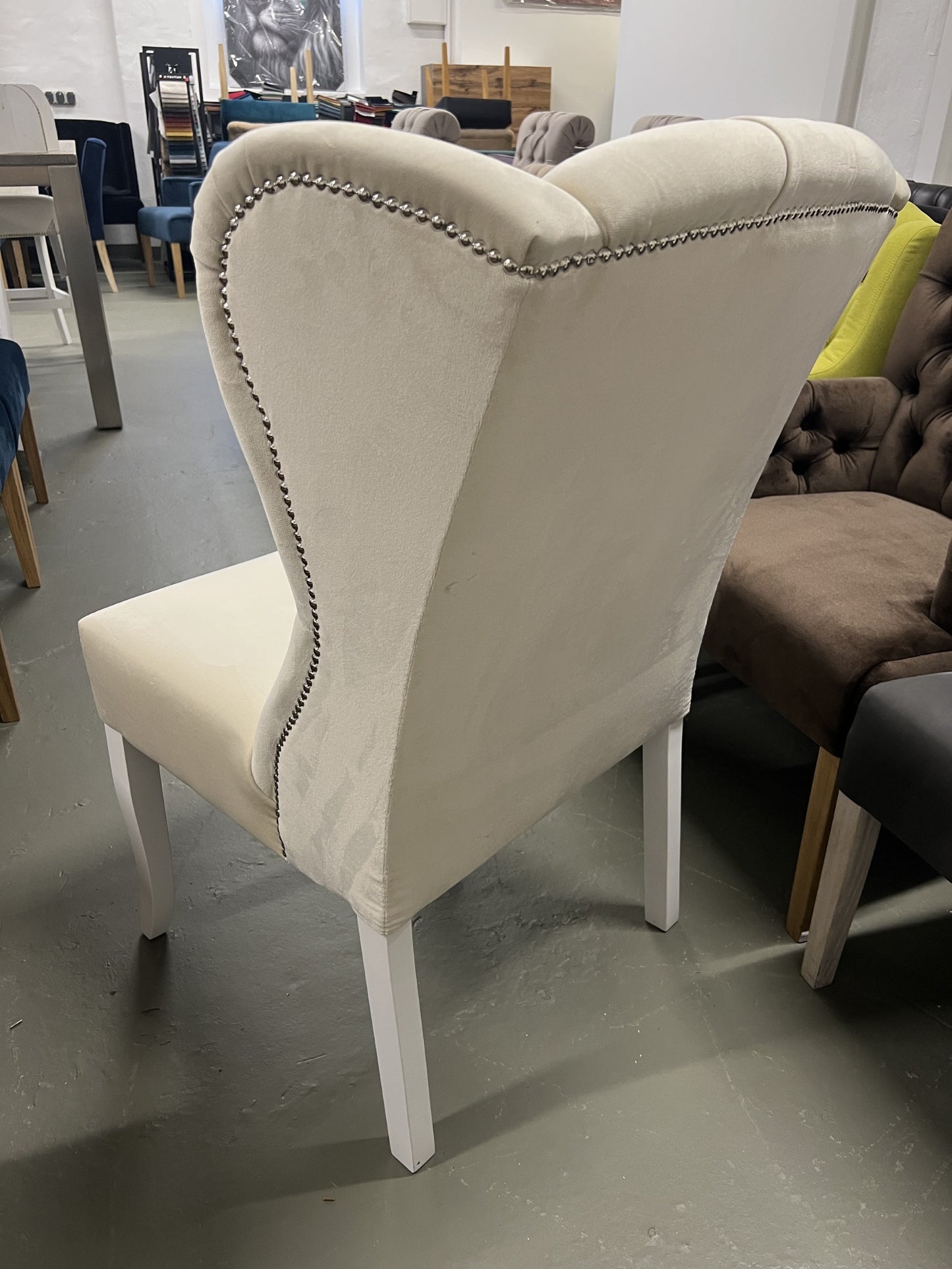 SETPREIS 6x Stuhl / Sessel / Armlenstuhl Eliza- Juke Beige/ Creme