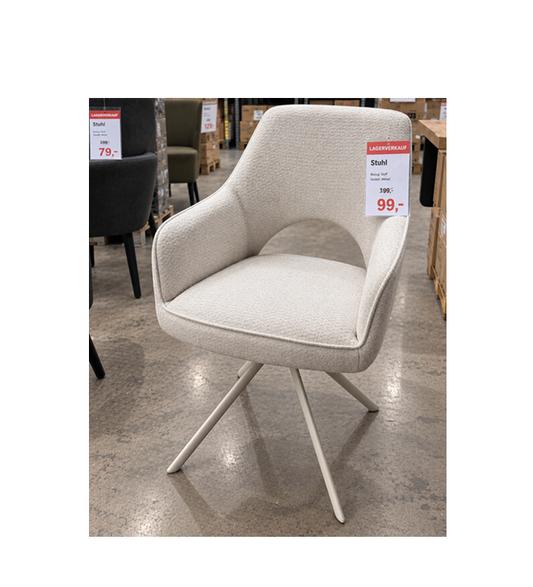Moderne Drehstühle 360 grad drehbar ( 12x verfügbar ) Weiß