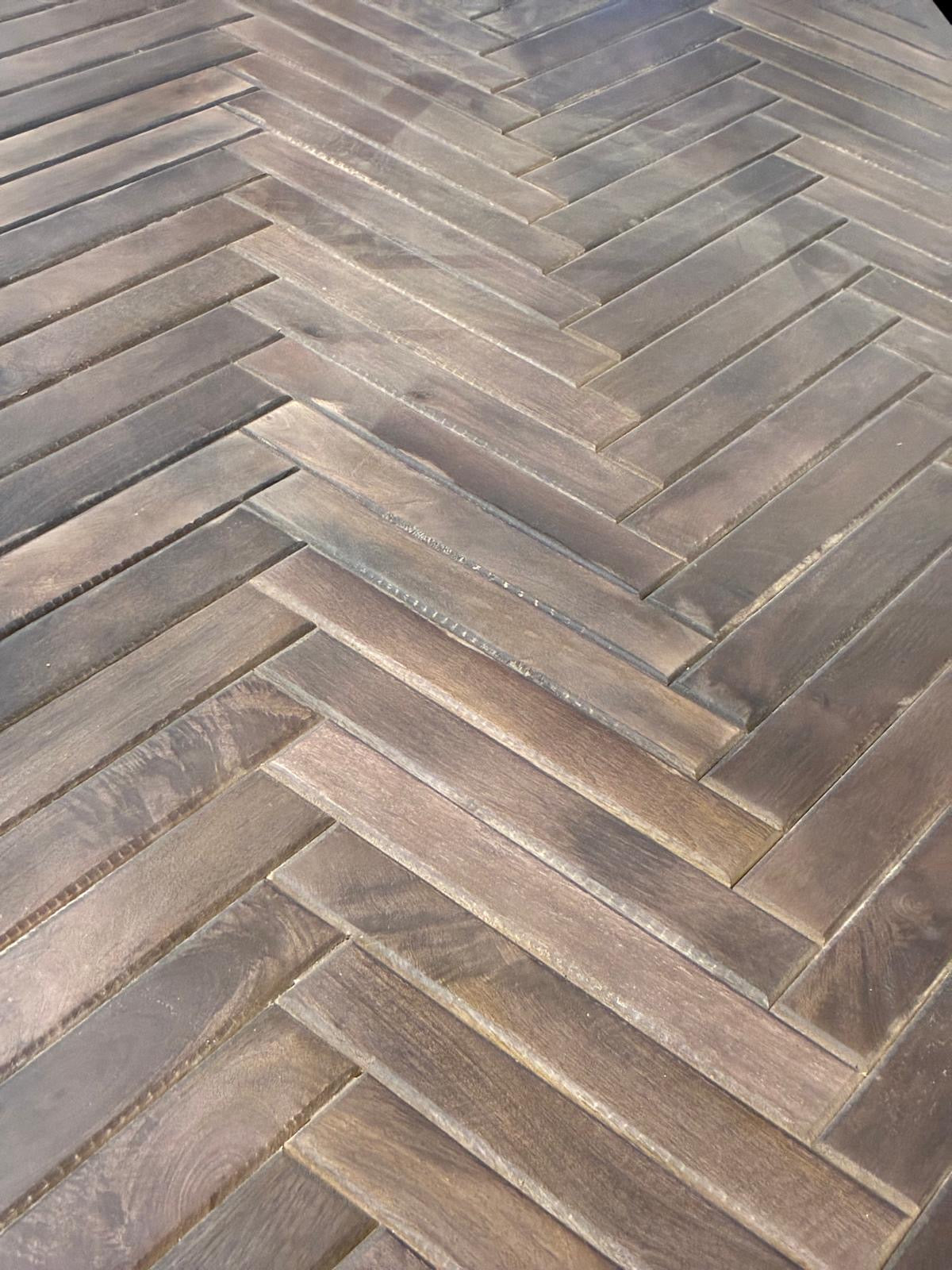 Einzelstück, Esstisch, Massiv,Fischgräten