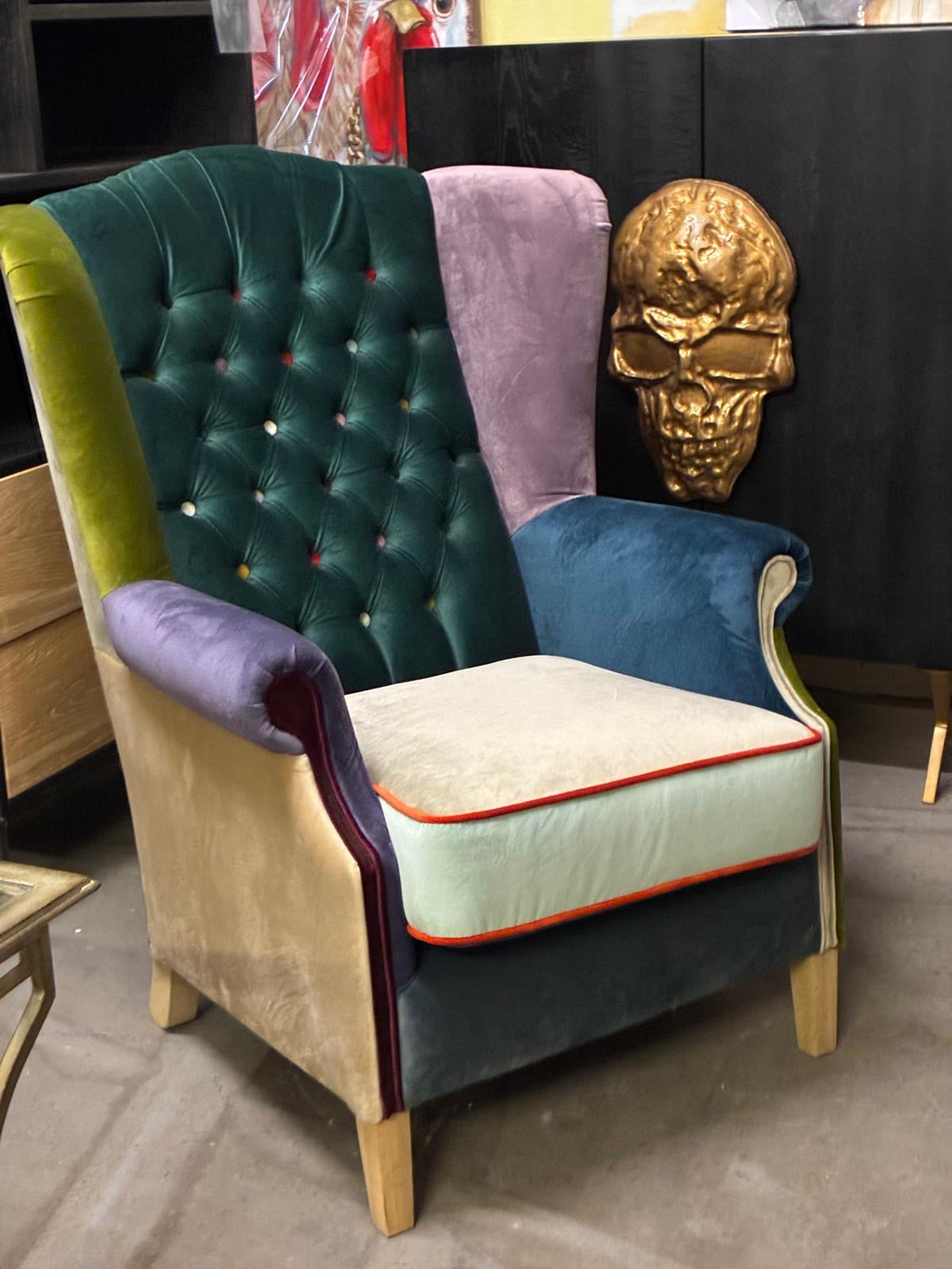 Patchwork Sessel - EIGENE HERSTELLUNG