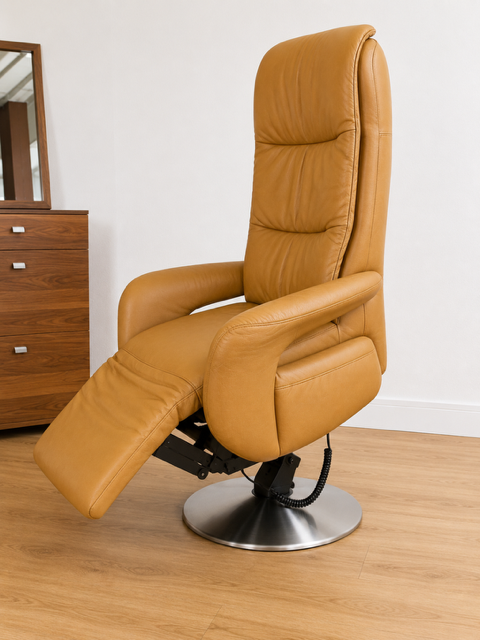 Relaxsessel - ECHTES LEDER mit Motor