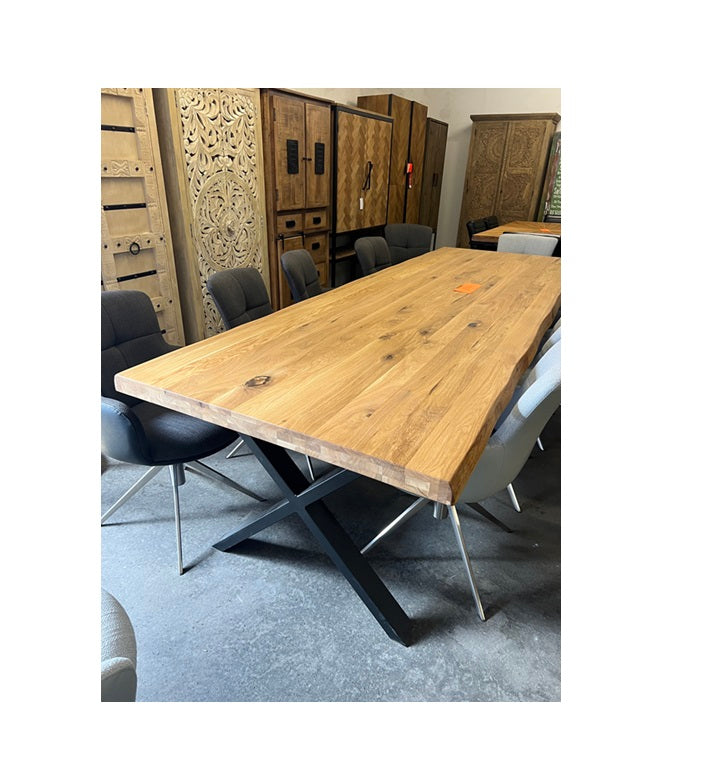 Esstisch Eiche Massiv Baumkante 300cm x 100cm
