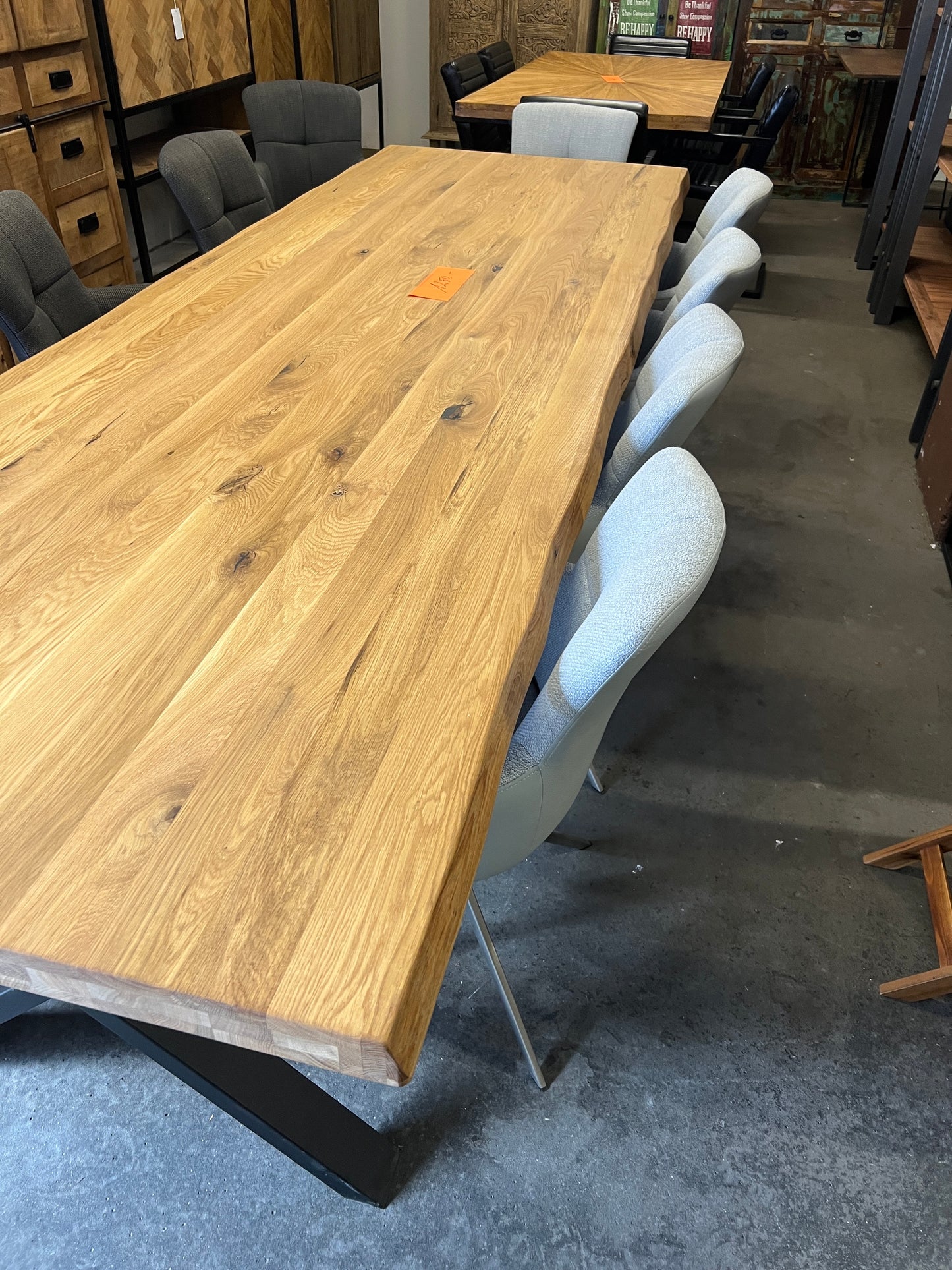 Esstisch Eiche Massiv Baumkante 300cm x 100cm