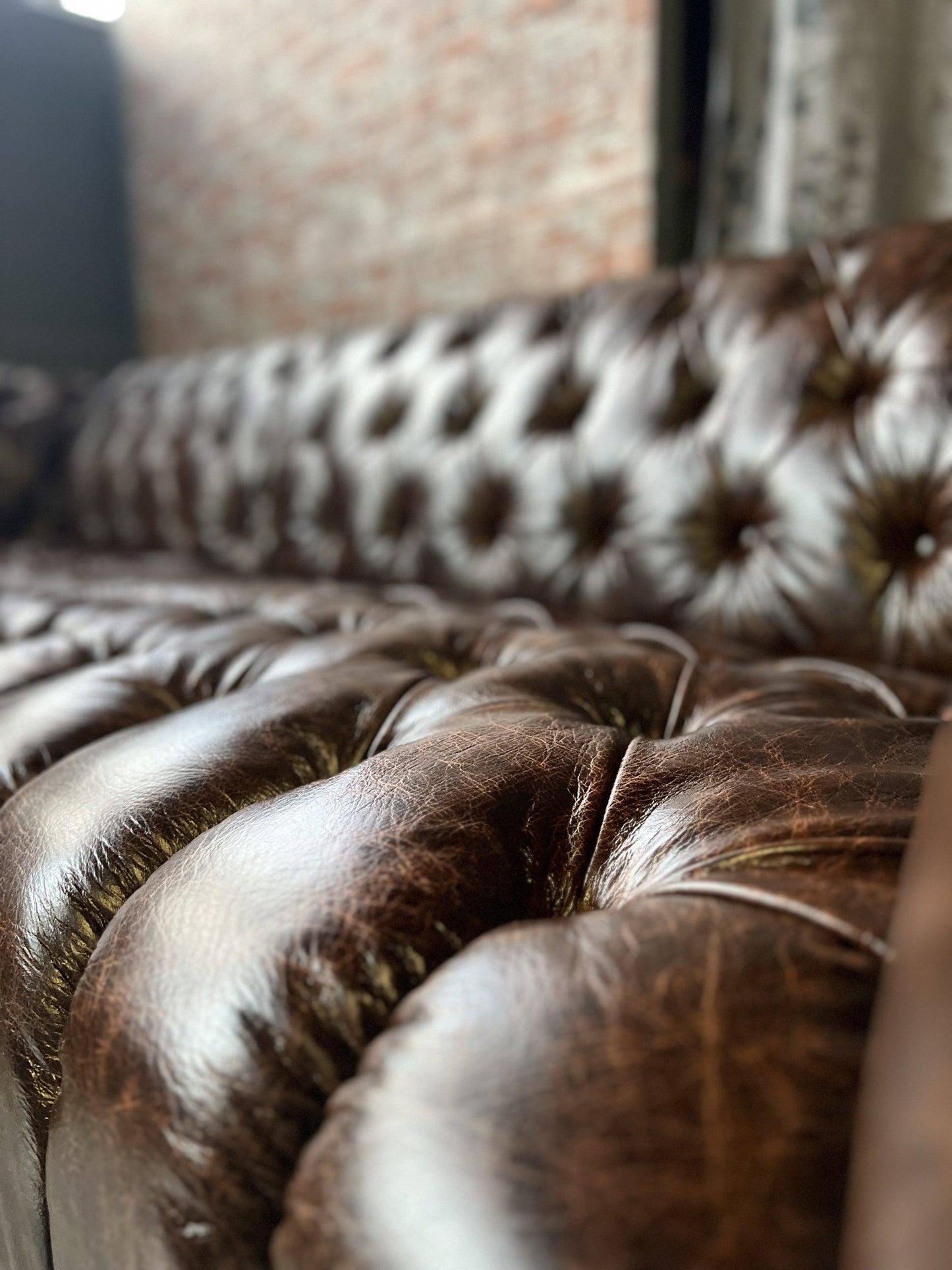 Sofa Amazonas mit Ottomane links , Echtleder