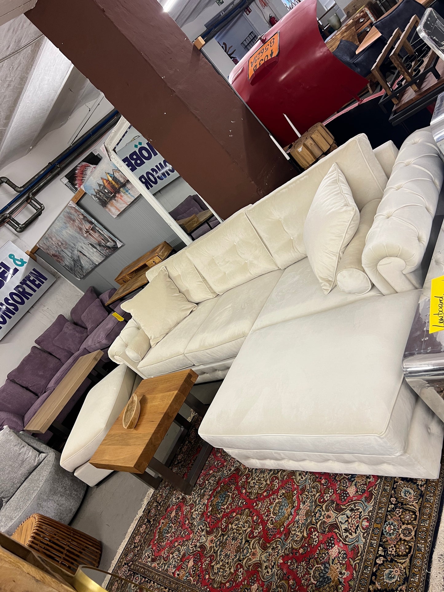 Sofa mit Ottomane HOCKER GRATIS DAZU!!! - 320cm x 170cm