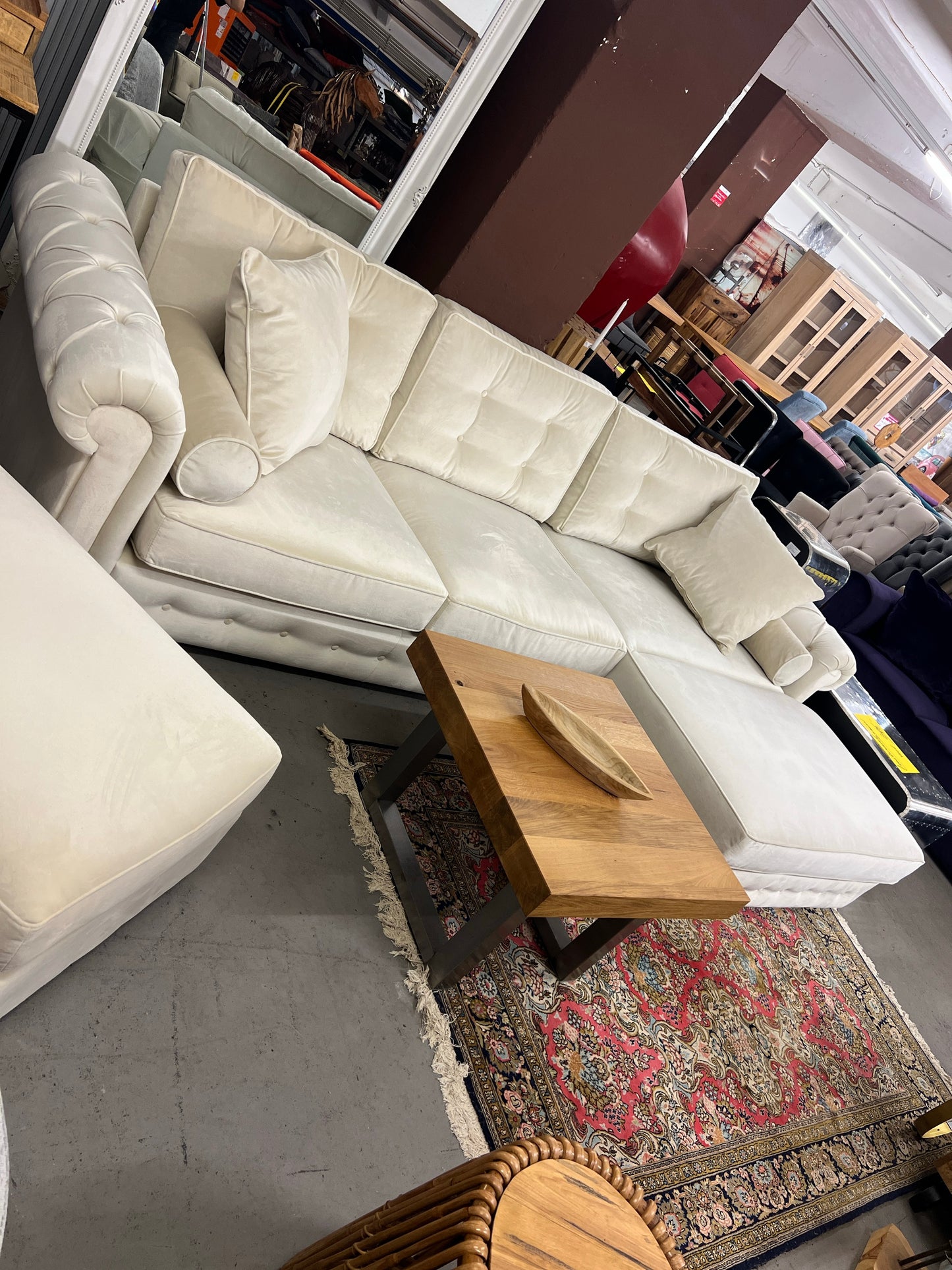 Sofa mit Ottomane HOCKER GRATIS DAZU!!! - 320cm x 170cm