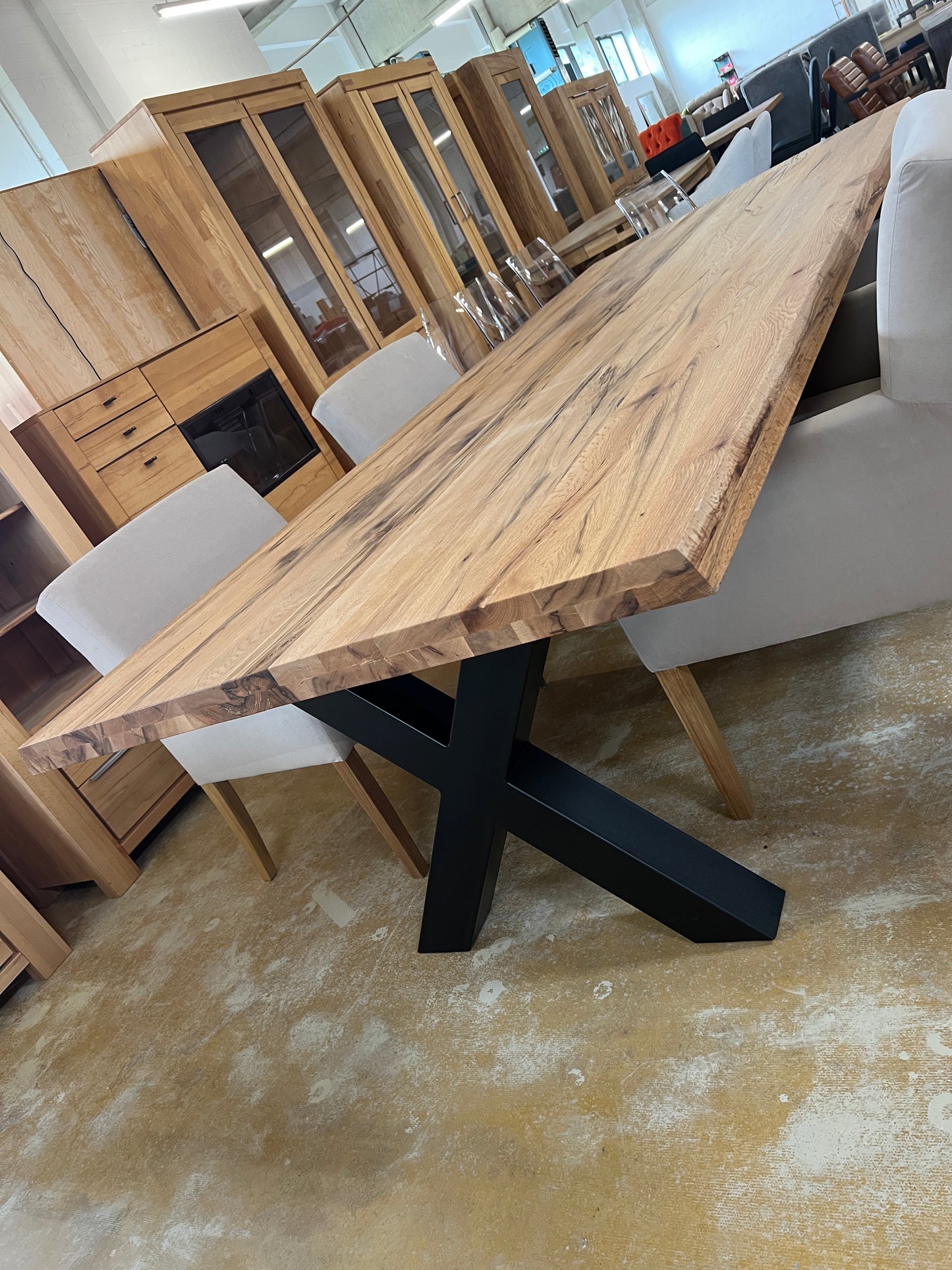 Esstisch Wildeiche Massiv 300cm x 110cm