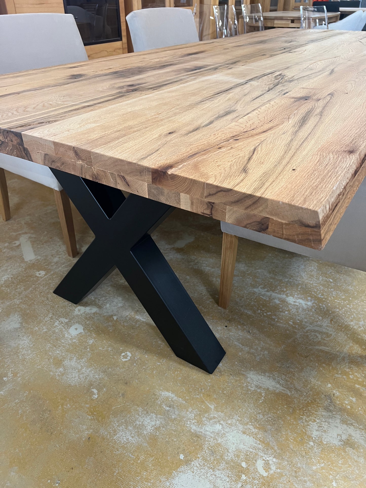 Esstisch Wildeiche Massiv 300cm x 110cm