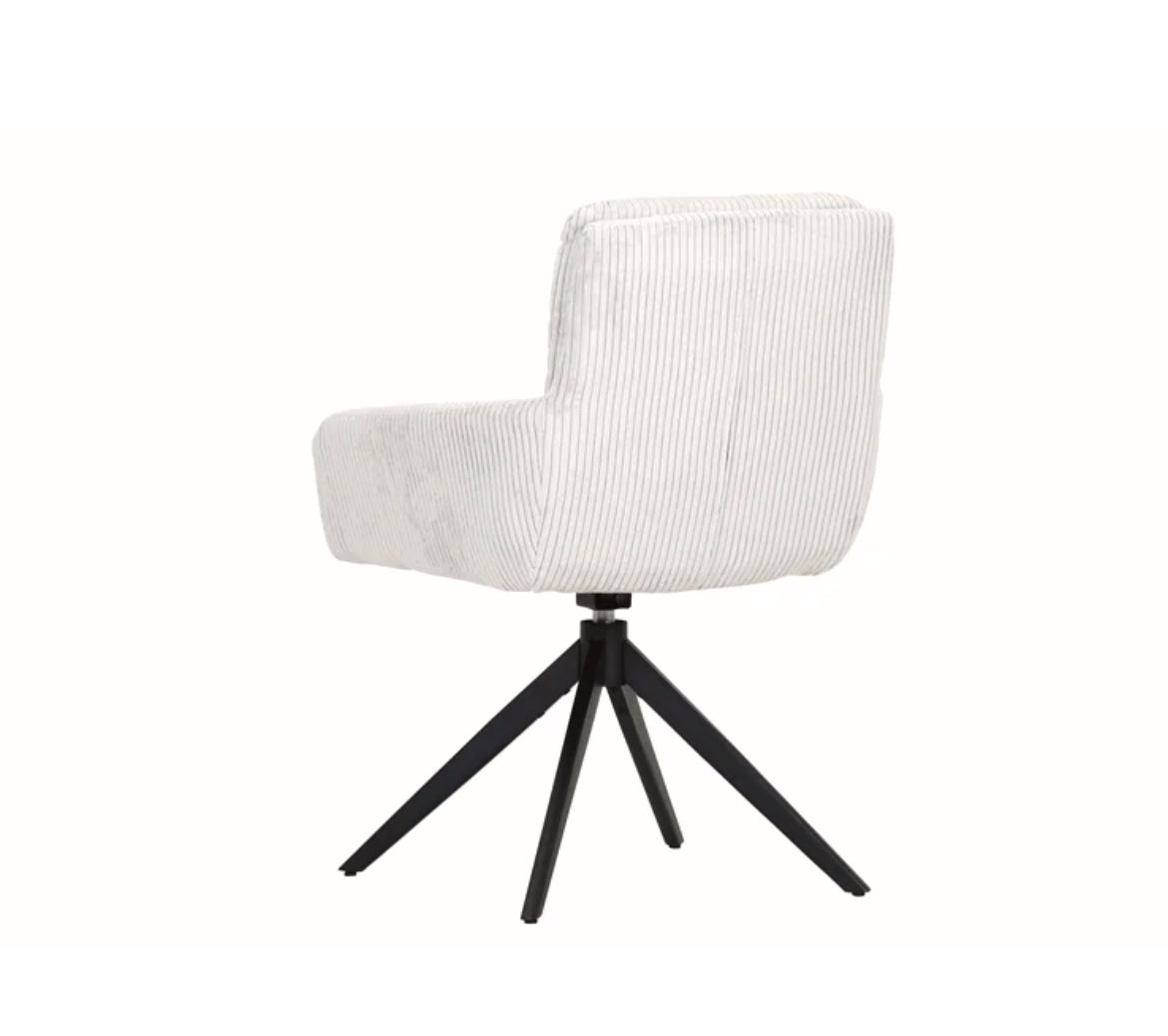 Toller Drehsessel Cordbezug beige /schwarz