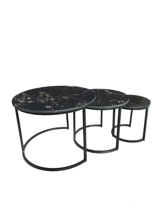 Set- 3-Satztisch MARMOR