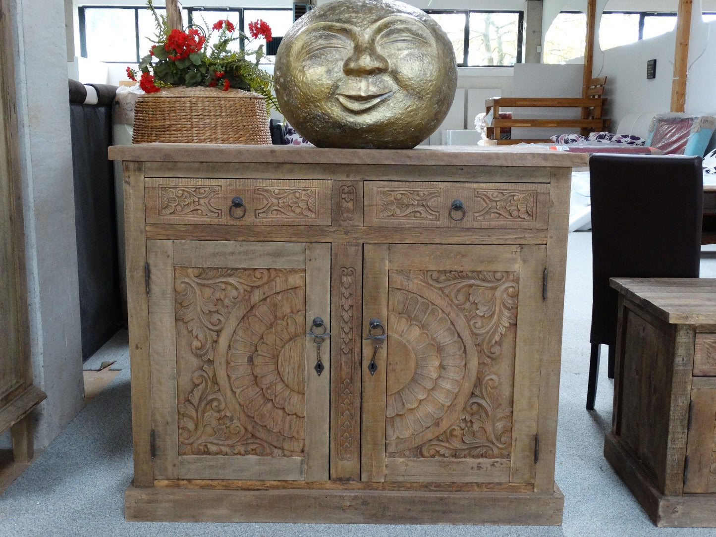 Sideboard aus Teakholz 120cm breit