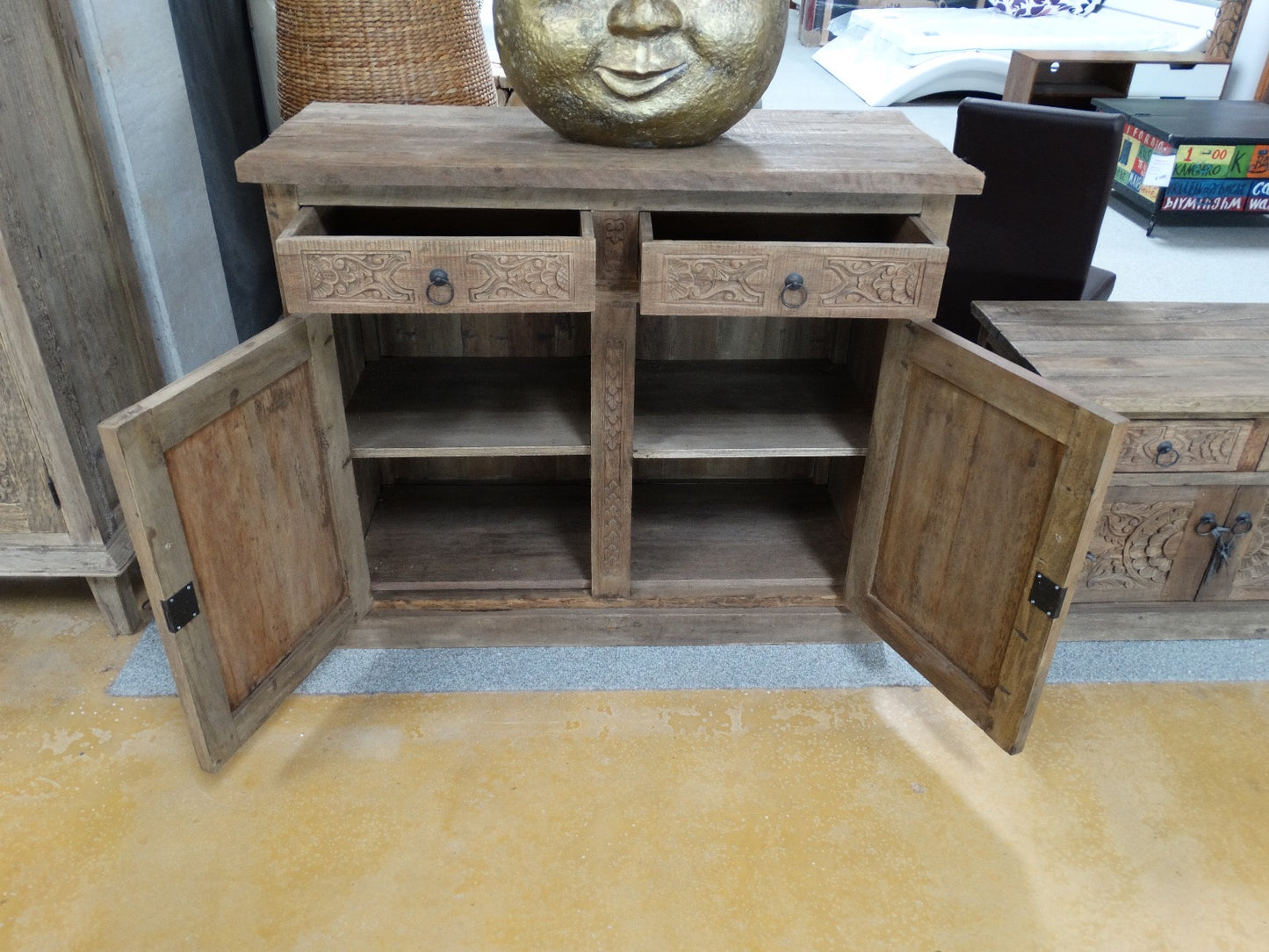 Sideboard aus Teakholz 120cm breit