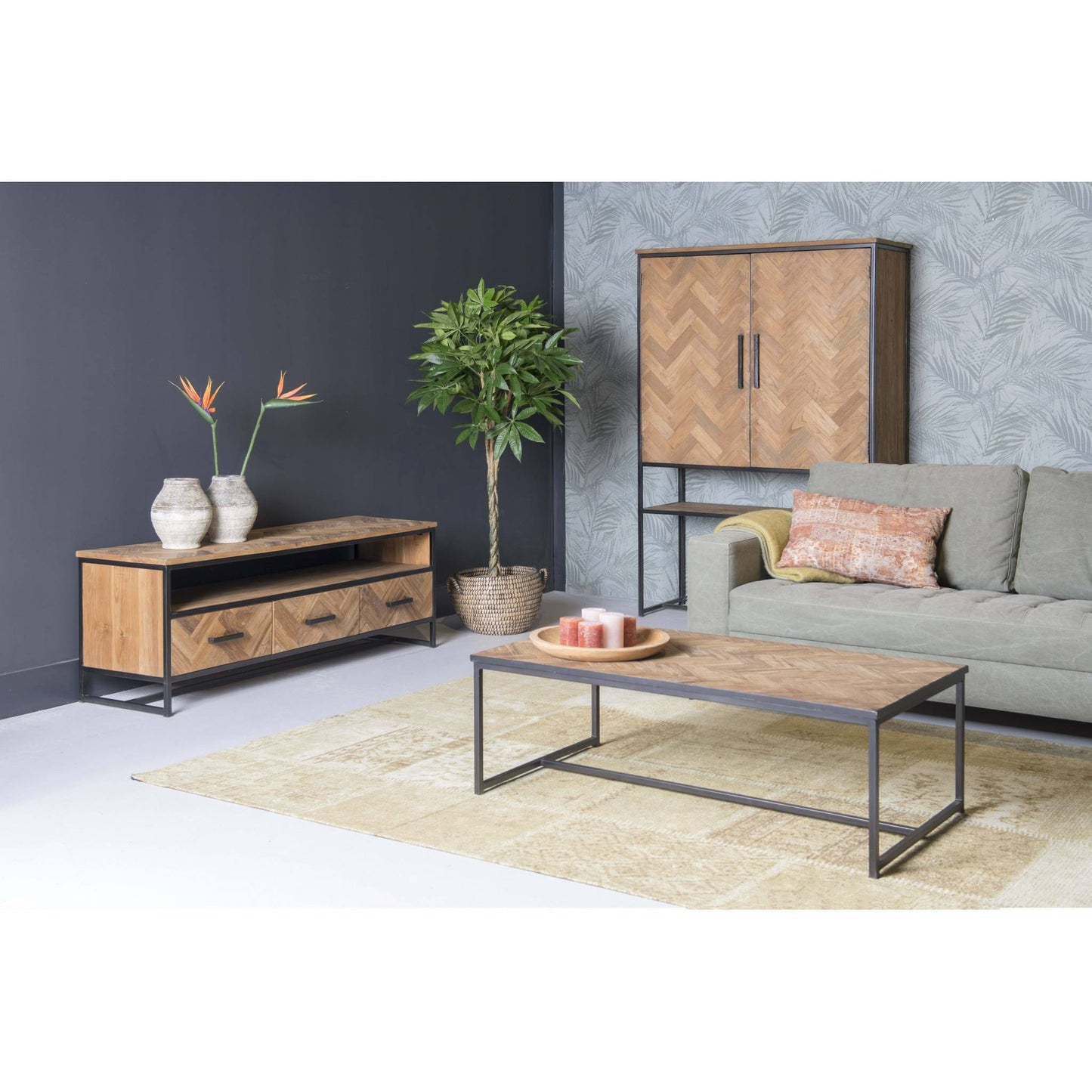 Livingfurn Wandschrank Accent Naturel