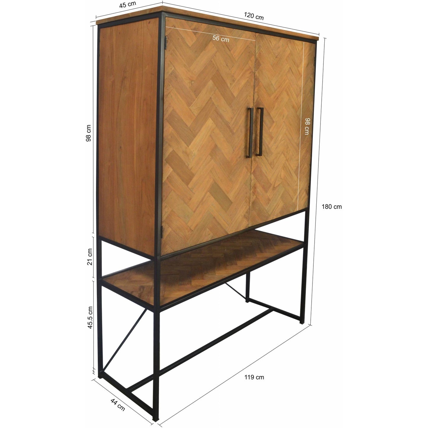 Livingfurn Wandschrank Accent Naturel