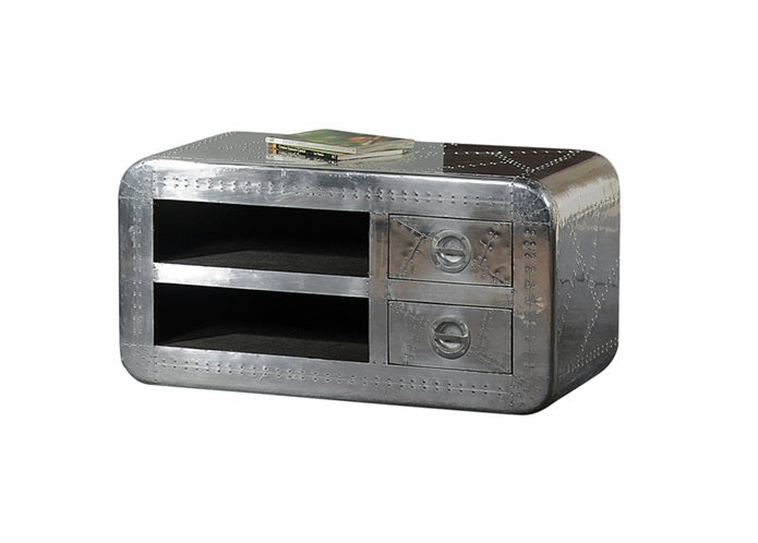 SIT-Möbel Airman Lowboard 100 x 45 x 50 cm - Silber